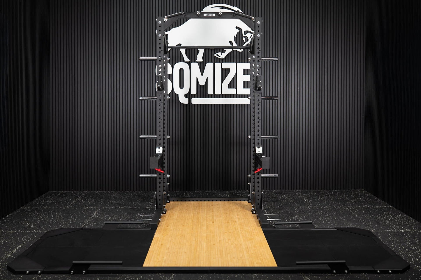 Half Rack mit Weightlifting Platform SQMIZE® ELITE CLUB SQ-R334, Höhe 235 cm
