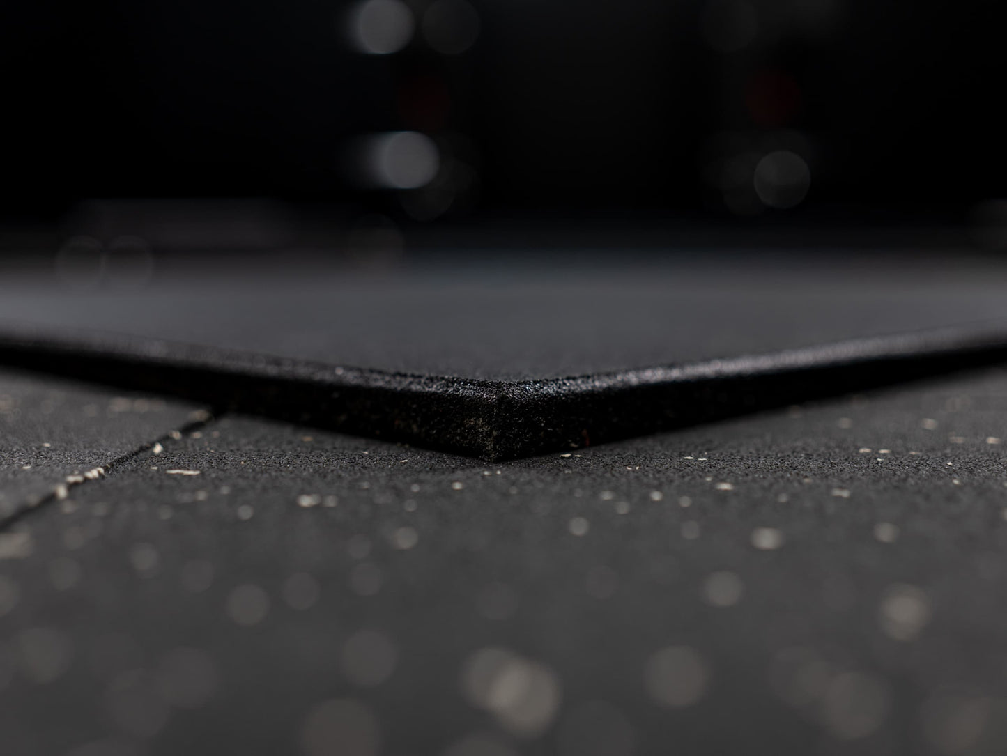 Gym Rubber Mat SQMIZE® GRMB100, 15 - 25 mm schwarz pur (10 Stk.)