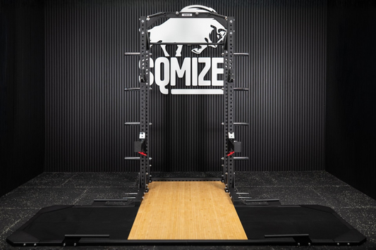 Half Rack mit Weightlifting Platform SQMIZE® ELITE CLUB SQ-R334, Höhe 235 cm