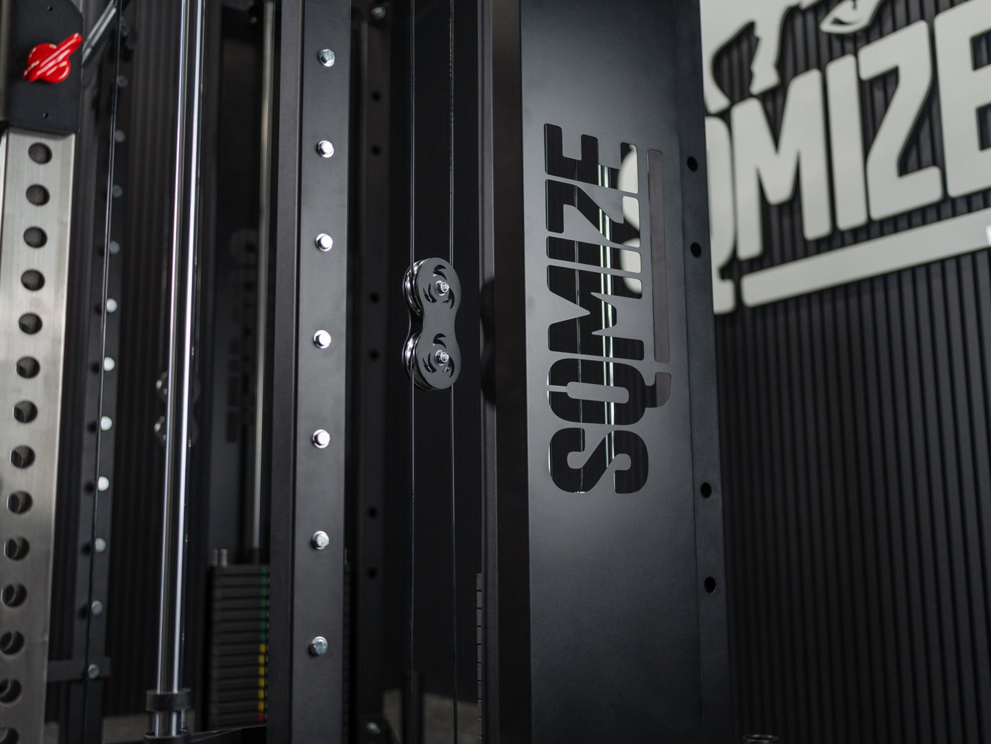 Tri-Power Gym SQMIZE® PREMIUM BISON SQ-S981-90, Kabelzugstation, Multipresse & Half Rack, Höhe 226 cm