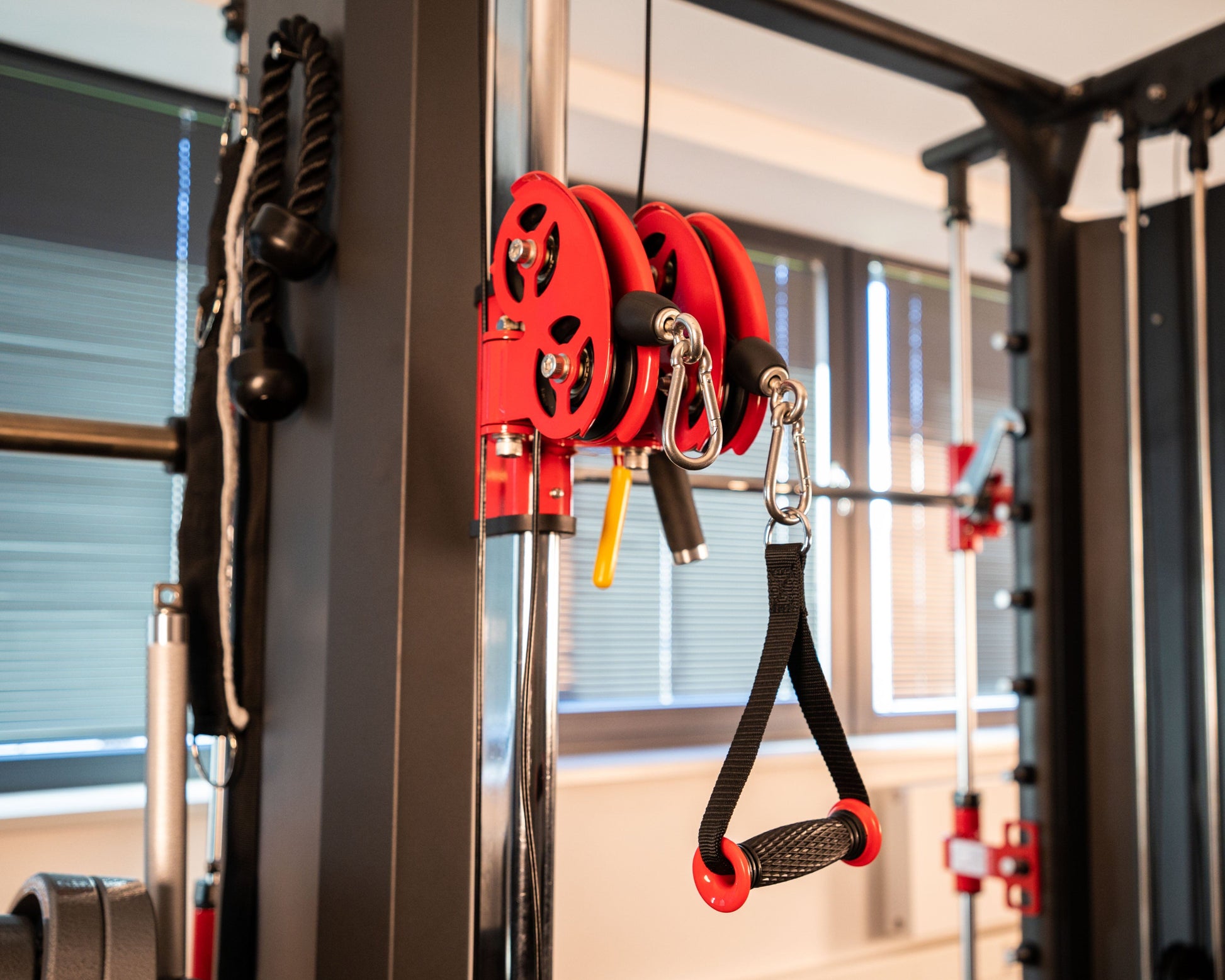 Smith Machine & Kabelzug: Multi Functional Gym SQMIZE® PREMIUM BISON SQ-S950 www.simpleproducts.at 