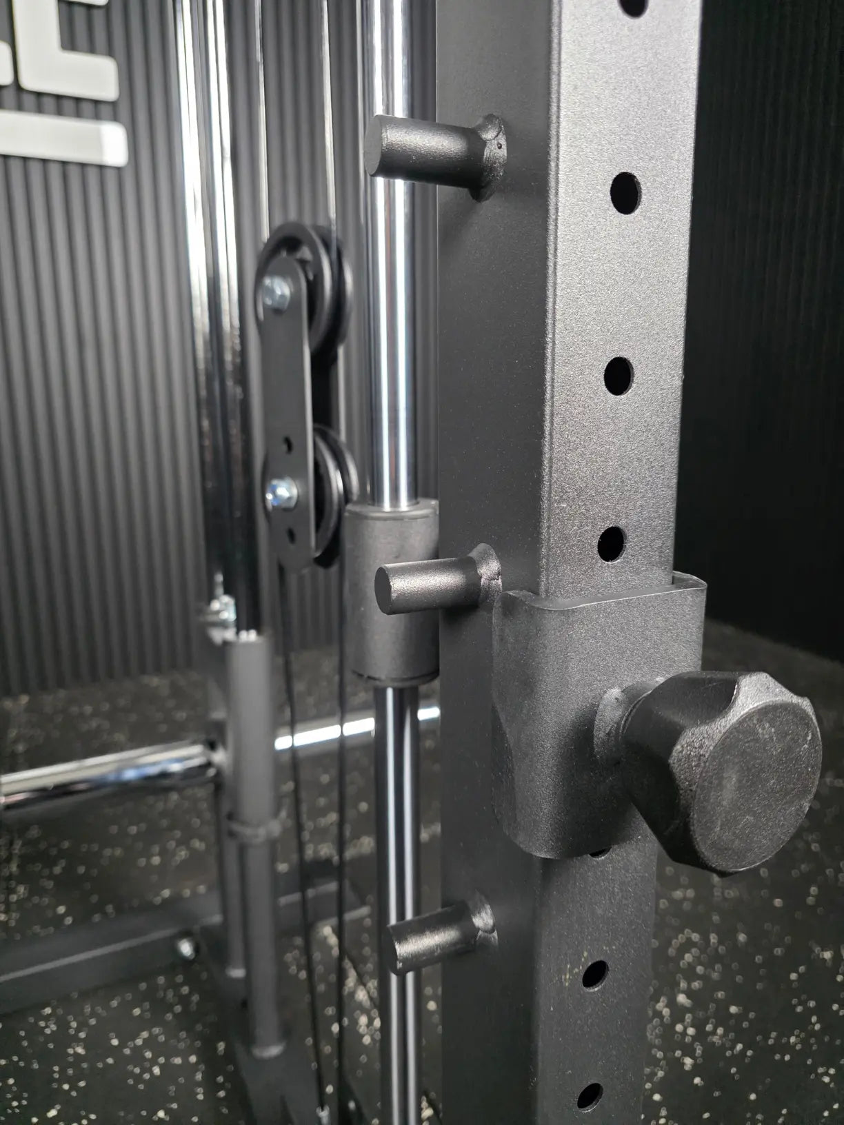 All-in-One Rack Station SQMIZE® ELITE CLUB SQ-R356, Power Rack, Linear Smith & Kabelzugstation, Höhe 210 cm